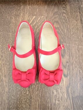 Janie and Jack Red Bow Mary Jane Shoes toddler 8